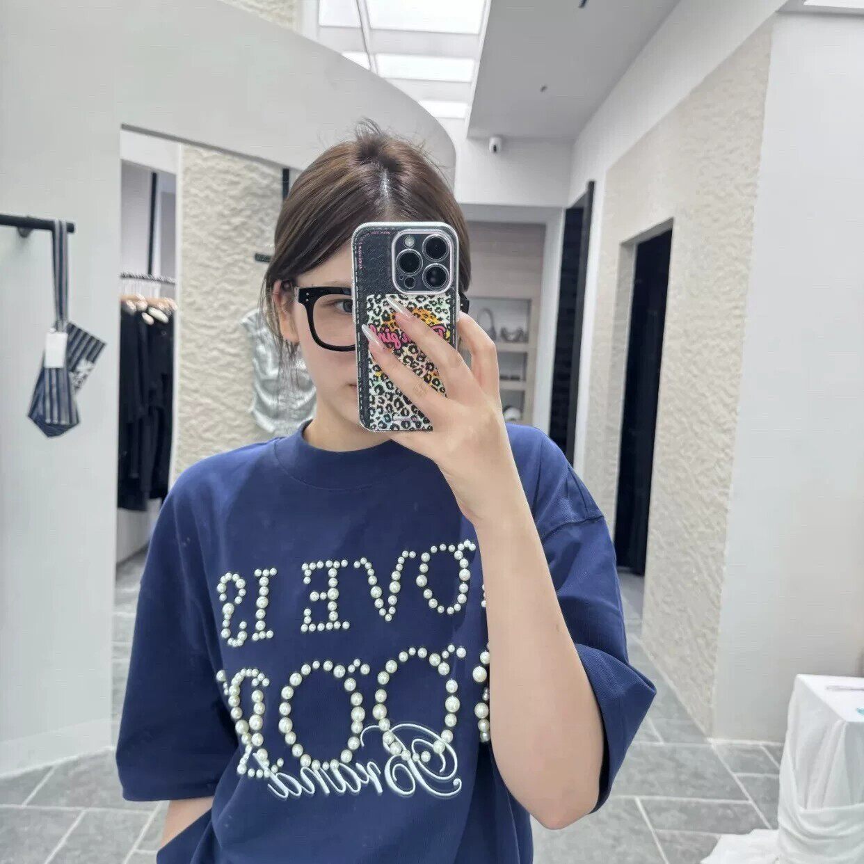 夏季新款韩范美式休闲感字母印花圆领短袖T恤女个性上衣潮牌宽松