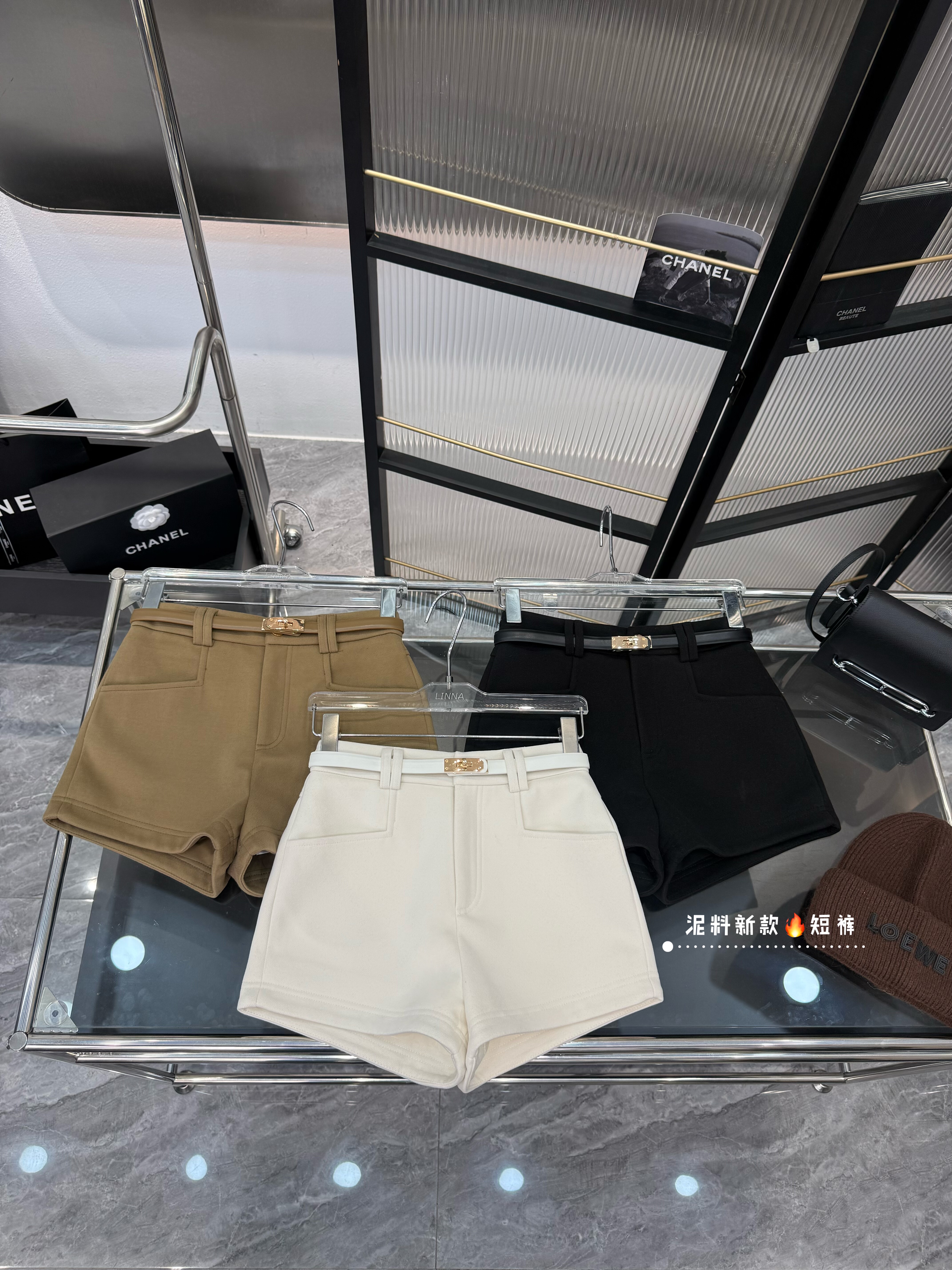 毛呢冬季新款短裤女高腰韩版网红a字修身显瘦阔腿口袋潮牌厚百搭