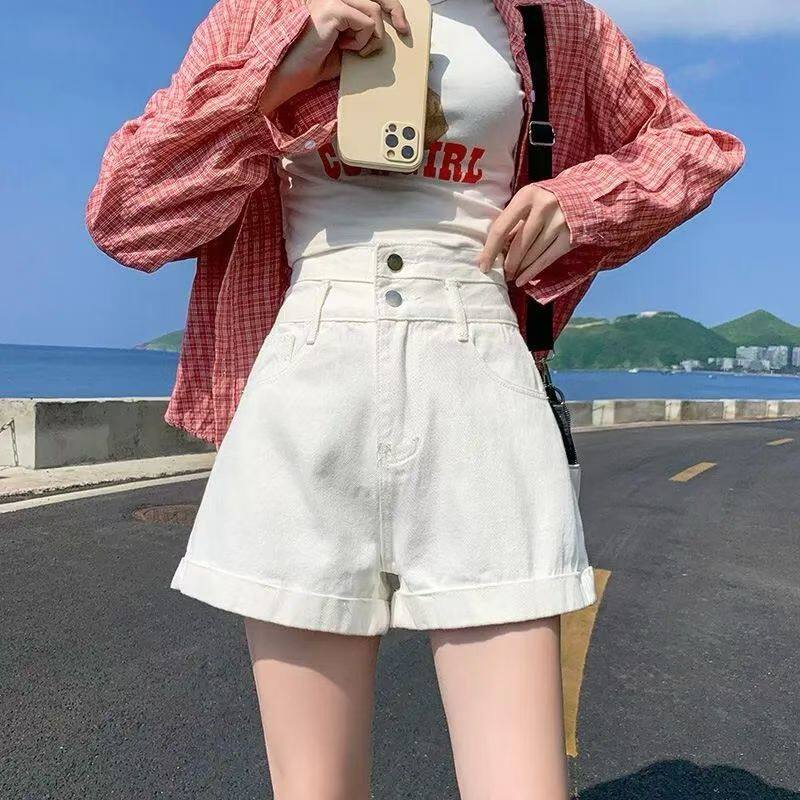 2026新款黑色牛仔短裤女夏高腰潮ins宽松百搭显瘦网红百搭a字热裤