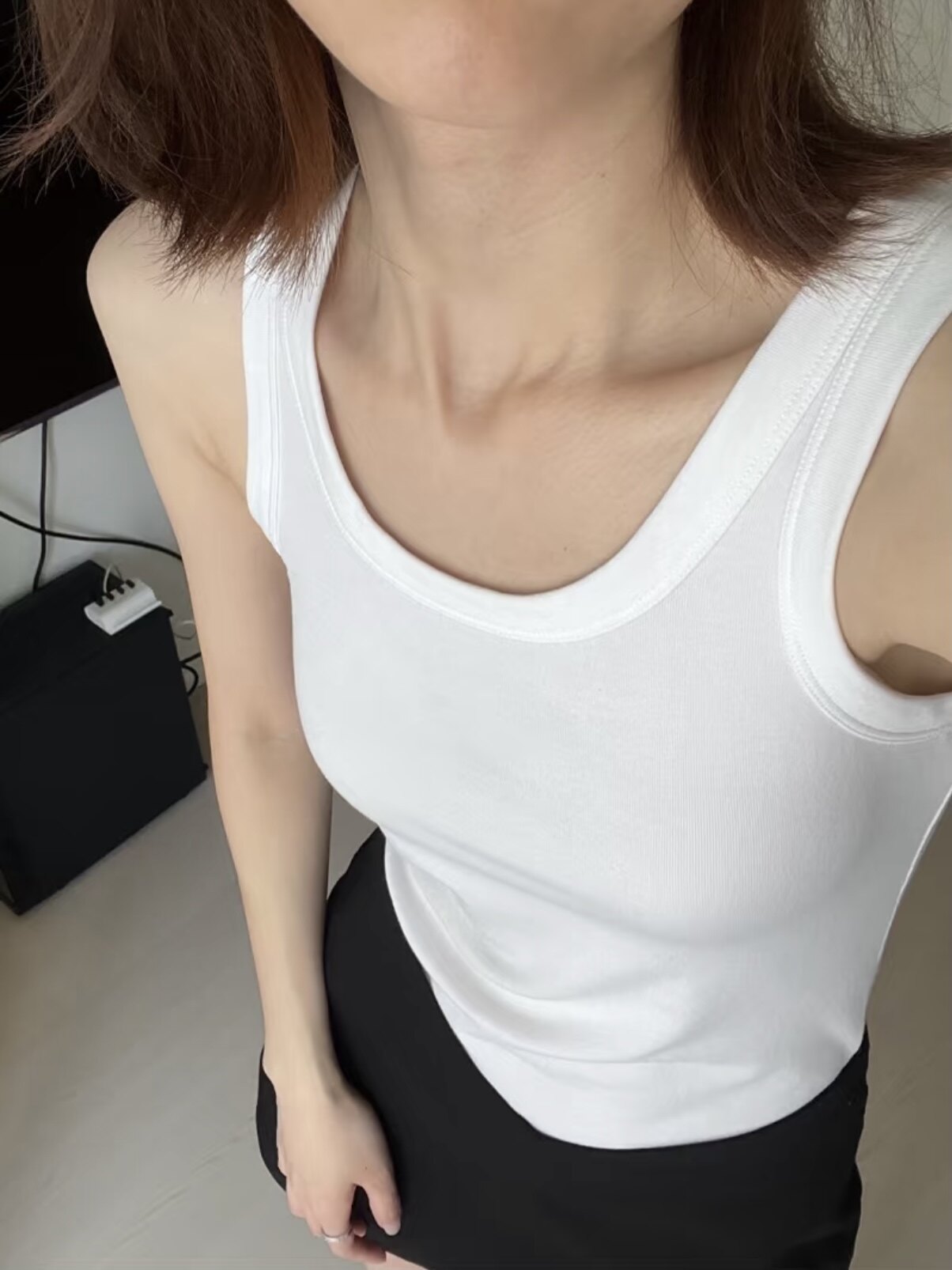 夏季新款背心女内搭外穿韩版网红修身纯棉弹力上衣无袖打底衫