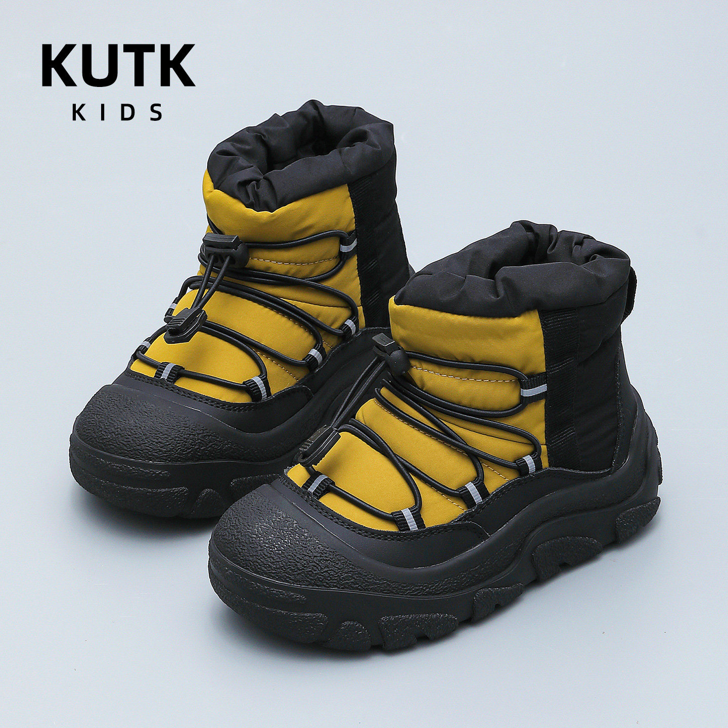 kutk儿童雪地靴2025秋冬新款男童加绒保暖棉鞋女童户外防滑面包鞋,童鞋/婴儿鞋/亲子鞋,雪地靴,淘宝优惠券,粉丝福利购,淘宝优惠卷