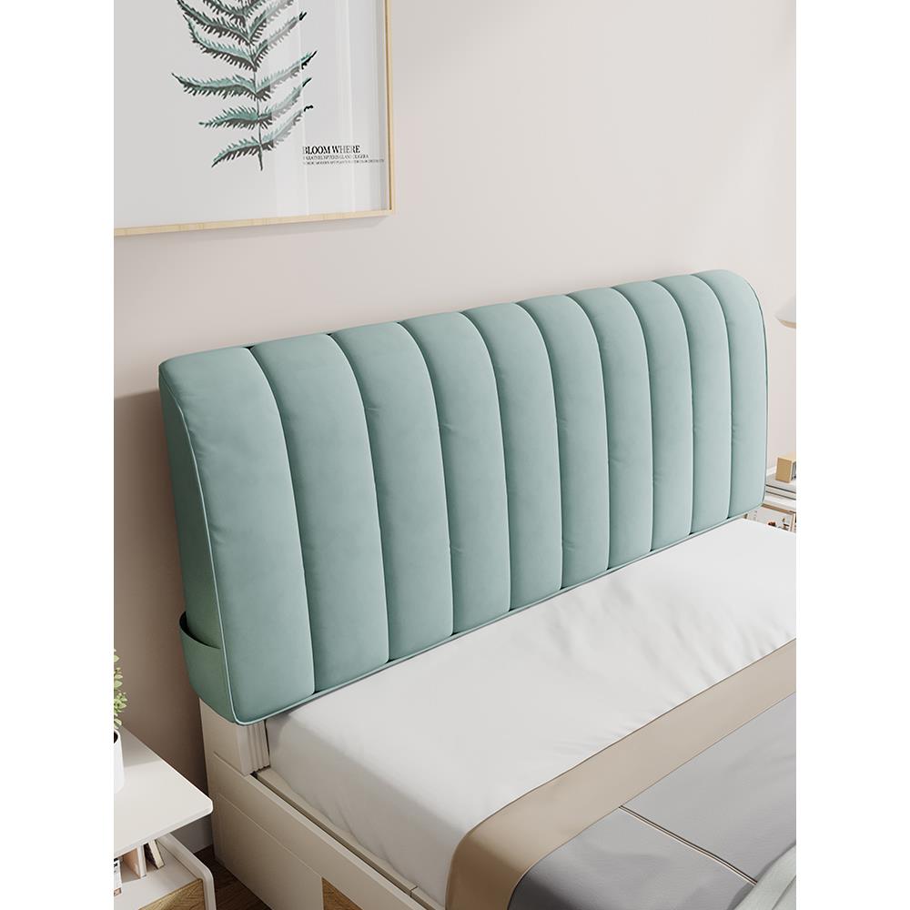 新疆包邮2025新款简单大方全包加厚遮丑床头套罩软包靠背木床头20