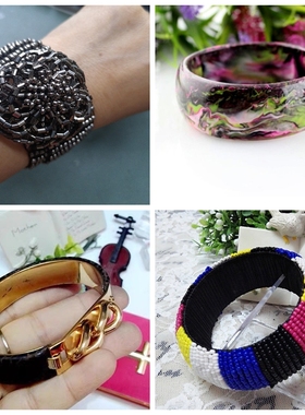 手工钉珠定制手镯欧美风钉珠