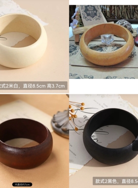 木质波西米亚风复古手镯