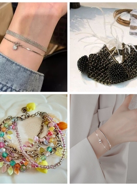 s925设计师双层小蛮腰女生简约