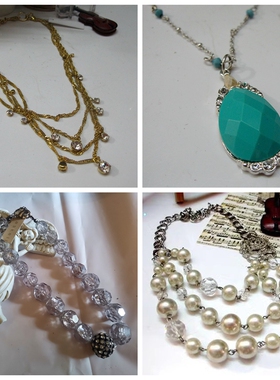 孤品波西米亚风花色立体项链