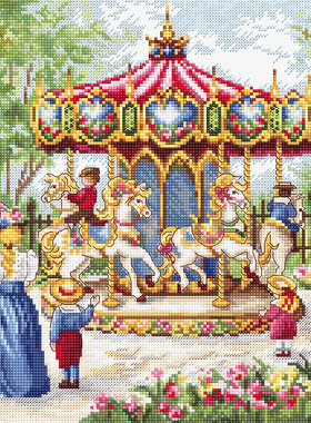 LETI 979 旋转木马 十字绣 saga格式XSD重绘源文件电子图纸