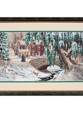 Dim35111 冬日漫步 十字绣 saga格式XSD重绘源文件电子图纸