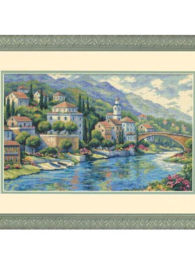 Dim35246 意大利远景 十字绣 saga格式XSD重绘源文件电子图纸