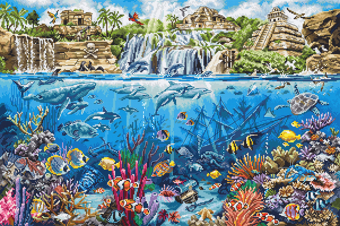 LETI  L8036 海盗岛 十字绣 saga格式XSD重绘源文件电子图纸