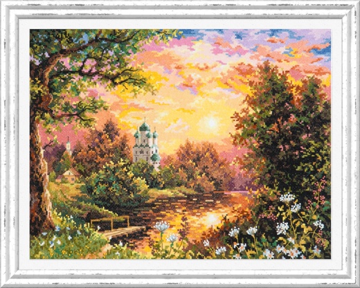 Magic Needle 43-08 晚霞城堡 十字绣saga格式XSD重绘源文件图纸