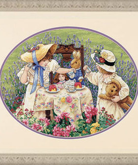 Dim35152 娃娃下午茶 十字绣 saga格式XSD重绘源文件电子图纸