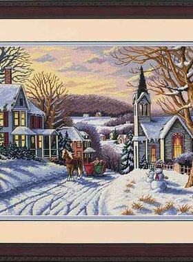 Dim03854冬日夜晚 十字绣 saga格式XSD重绘源文件电子图纸