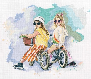 RTO M824 骑单车的小孩 十字绣 saga格式XSD重绘源文件电子图纸