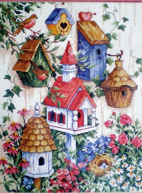 Dim13594 红鸟窝 十字绣 saga格式XSD重绘源文件电子图纸