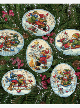 Dim08828 雪人挂饰 十字绣 saga格式XSD重绘源文件电子图纸