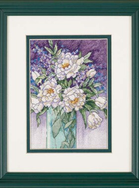 Dim65074 白牡丹 十字绣 saga格式XSD重绘源文件电子图纸