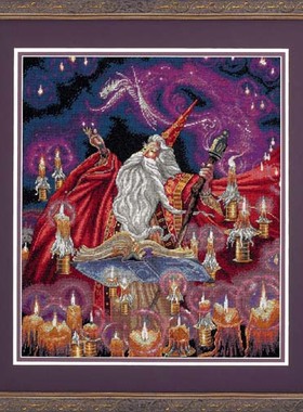 Dim35141 魔法师 十字绣 saga格式XSD重绘源文件电子图纸