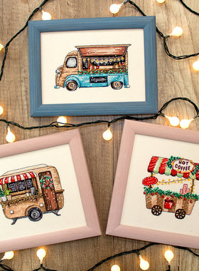 LETI L8001 三辆小汽车 十字绣 saga格式XSD重绘源文件电子图纸