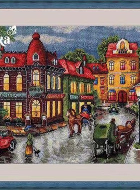 Merejka K-59 古老的城市 十字绣 saga格式XSD重绘源文件电子图纸