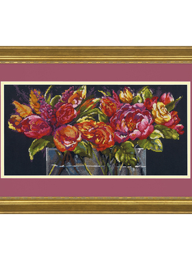 Dim70-35364 喜悦之花 十字绣 saga格式XSD重绘源文件电子图纸