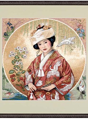 Dim35109 日本新娘 十字绣 saga格式XSD重绘源文件电子图纸