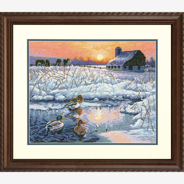 Dim70-35304 冬季清晨 十字绣 saga格式XSD重绘源文件电子图纸