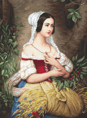 Luca-S B576 拾穗者 十字绣 saga格式XSD重绘源文件电子图纸