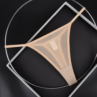 丁字裤 110 细带薄款 低腰T裤 210斤胖MM一字带性感网纱透视内裤