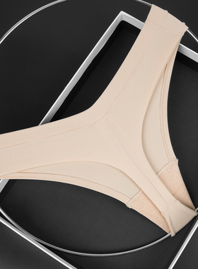 毛圈裆部女士大弹力舒适内裤柔软透气性感纯色低腰丁字裤