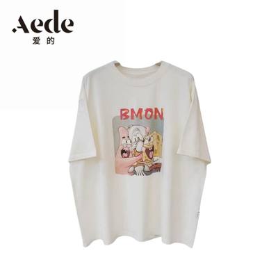 【甜甜圈Tia专属●爱的Aede】纯真系列！卡通印花设计感T恤MQ2449