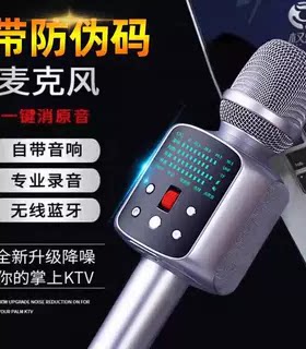 权盟R2麦克风K歌话筒音响一体炫声卡专业全民唱歌家庭录音户外