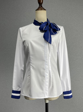 职业装白色长袖衬衫制服工作服