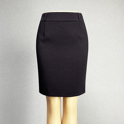 职业装深紫色半身裙一步裙包臀裙