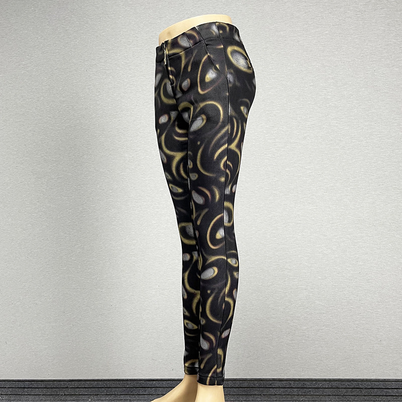 黑色低腰紧身裤健美裤女2024弹力修身性感运动瑜伽裤小脚裤打底裤