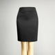 黑色半身裙一步裙女2024高腰修身 包臀裙短裙直筒裙子 性感职业装
