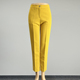 西装 中腰修身 裤 品牌黄色九分裤 直筒裤 女2025职业装 显瘦职场铅笔裤