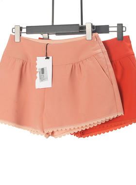 姐姐优品 外贸原单专柜正品休闲韩版阔腿拉链短裤女C91-25947