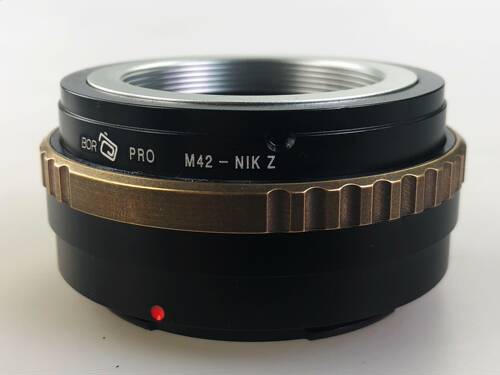 BOR 转接环 M42-NIK Z带联动顶针挡板适配所有M42卡口镜头复古
