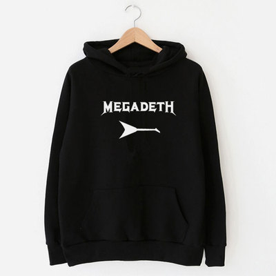 megadeth摇滚乐队厚实套头卫衣