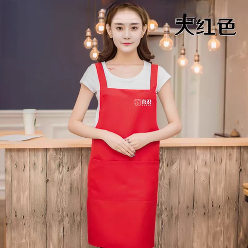 喜冰糖葫芦识员工作服圆领短袖围裙帽子定制 t恤奶茶小吃店印logo