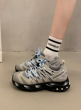 厚底老爹鞋女款2026春季新款网面登山鞋户外休闲复古跑步鞋运动鞋