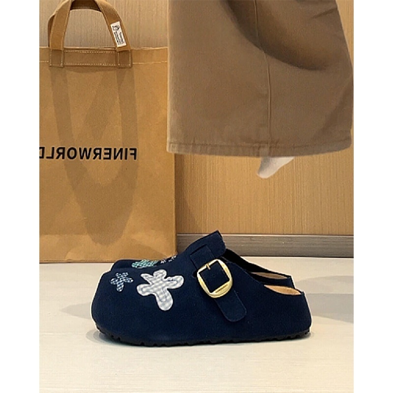 防滑包头半拖鞋外穿一脚蹬凉拖