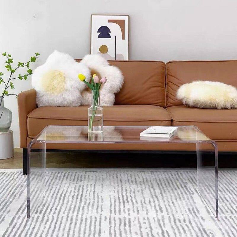 透明茶几亚克力桌子百搭家居