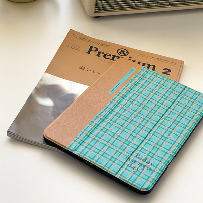 青桃亚克力复古iPad三折保护壳