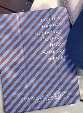 青桃原创复古紫色条纹苹果2022iPad10保护套 pro11三折防弯air5壳