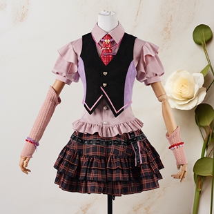 开放世界X炫粉甜心cosplay芭比粉色爱心连衣裙cos服 无限暖暖cos
