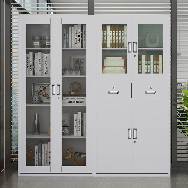 文件柜办公室财务柜凭证柜带锁钢制储物柜铁皮多层档案柜抽屉柜子