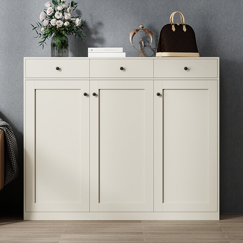 洛克菲勒新款钢制鞋柜简约现代家用多层收纳大容量抽屉玄关储物柜