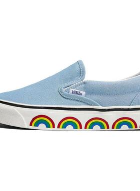 Vans slip-on Classic 防滑耐磨 低帮 板鞋 男女同款 蓝色
